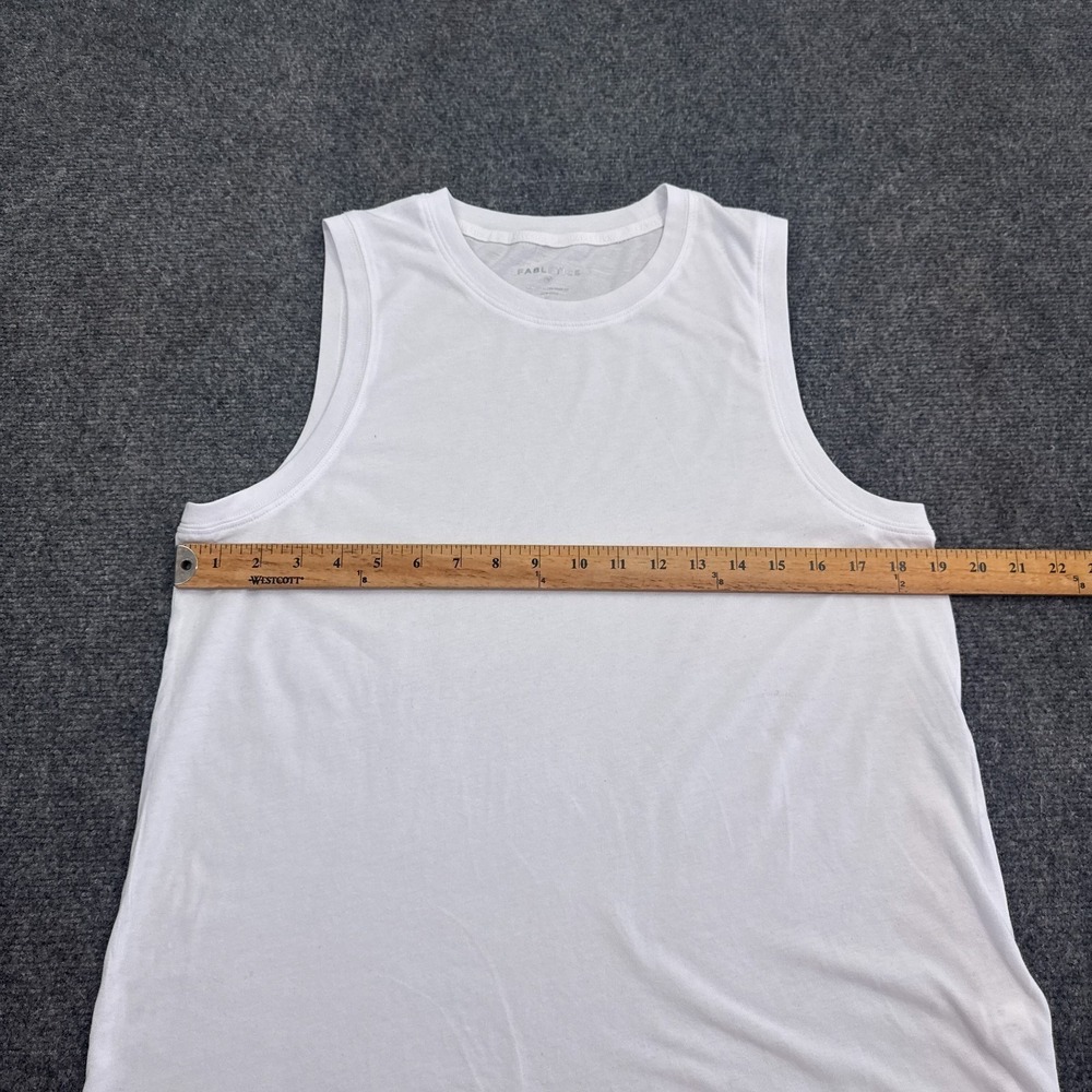Fabletics Tank Top Womens Size Medium White Athleisure‎ Yoga Gym Activewear - Picture 11 of 13